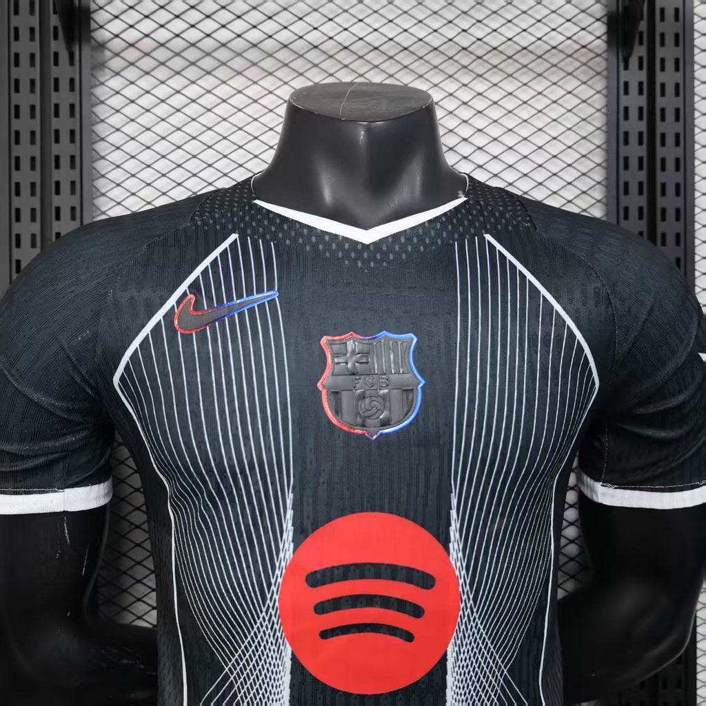 FC Barcelona Crimson Wireframe