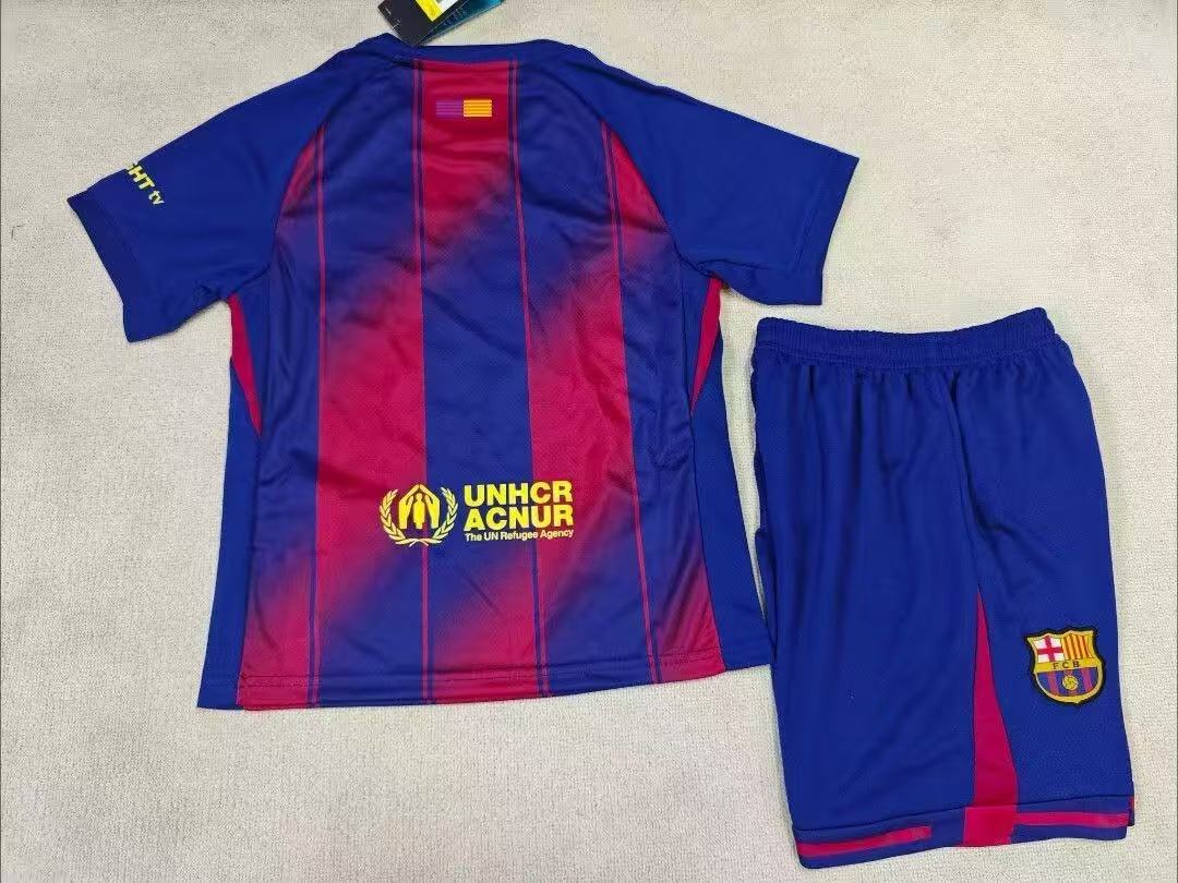 25-26 FC Barcelona Home Kids Size - Premium Kit