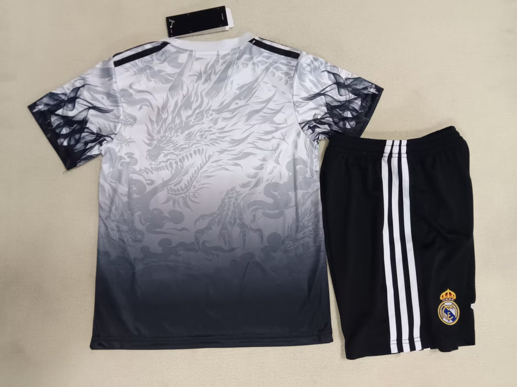 25-26 Real Madrid White Dragon Home Kids Size - Premium Kit